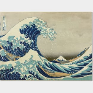 The Classic Japanese Great Wave off Kanagawa by Hokusai Posters and Art